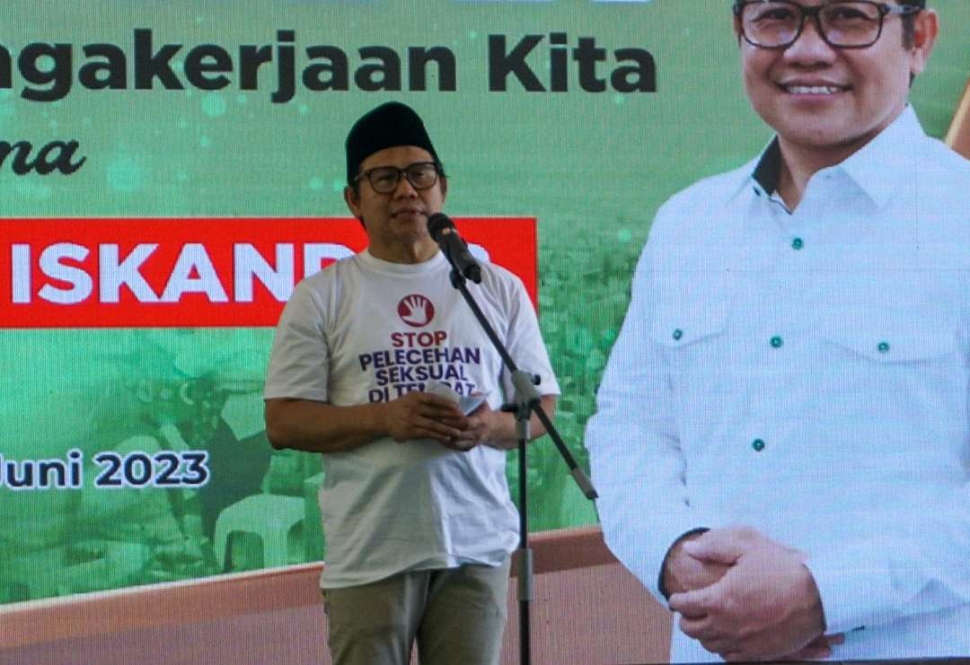 Gus Muhaimin Iskandar saat di Pendopo Delta Wibawa Kabupaten Sidoarjo (Foto: Aini/Ngopibareng.id)