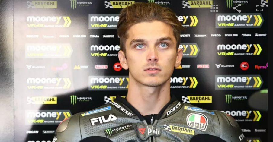 Pembalap Mooney VR46 Luca Marini kesulitan di tikungan terakhir Mugello. (Foto: Motorsport)