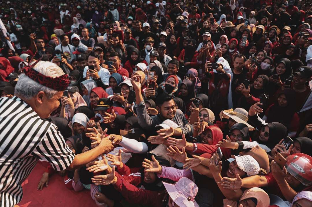 Ganjar Pranowo mendatangi Nganjuk, pada Jumat 23 Juni 2023. (Foto: Tim Dokumentasi Ganjar Pranowo)