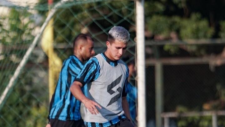 Pemain Asing Arema FC, Ariel Lucero saat mengikuti pemusatan latihan tim (Foto: Media Officer Arema FC)