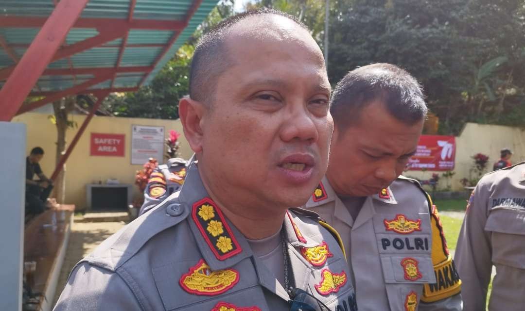 Kaplresta Banyuwangi Kombespol Deddy Foury Millewa (foto: Muh Hujaini/ngopibareng.id)