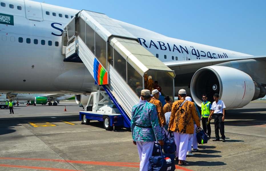 Ilustrasi jemaah haji di Bandara Internasional Juanda. (Foto: Aini Arifin/Ngopibareng.id)