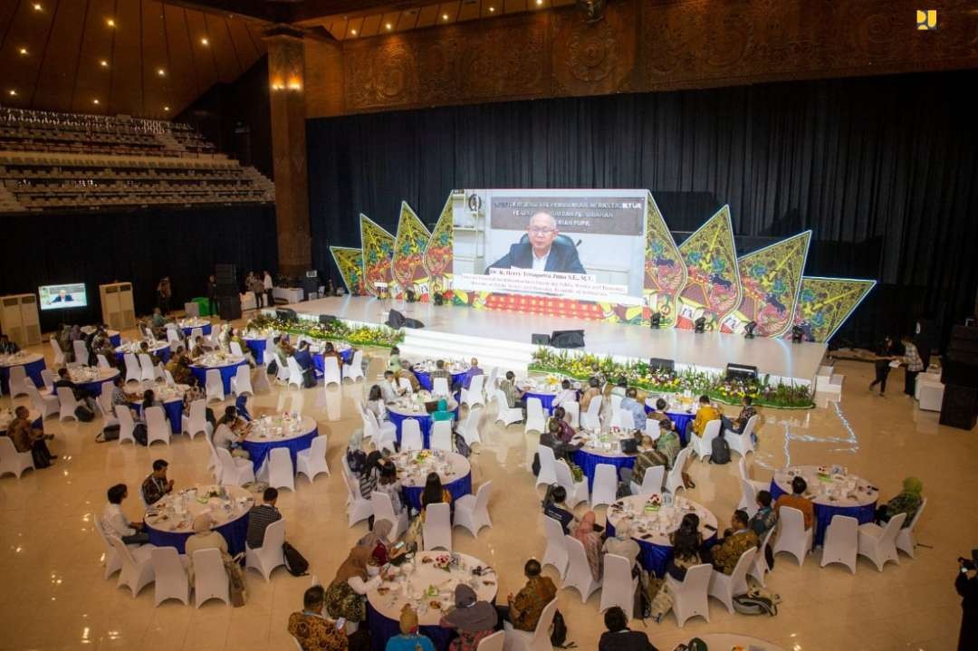 Kementerian PUPR menggelar workshop dengan topik “Secure and Increase Funding for Basic Access to Safe Water and Sanitation for All at All Scales, di UGM. (Foto: Dok. Kementerian PUPR)