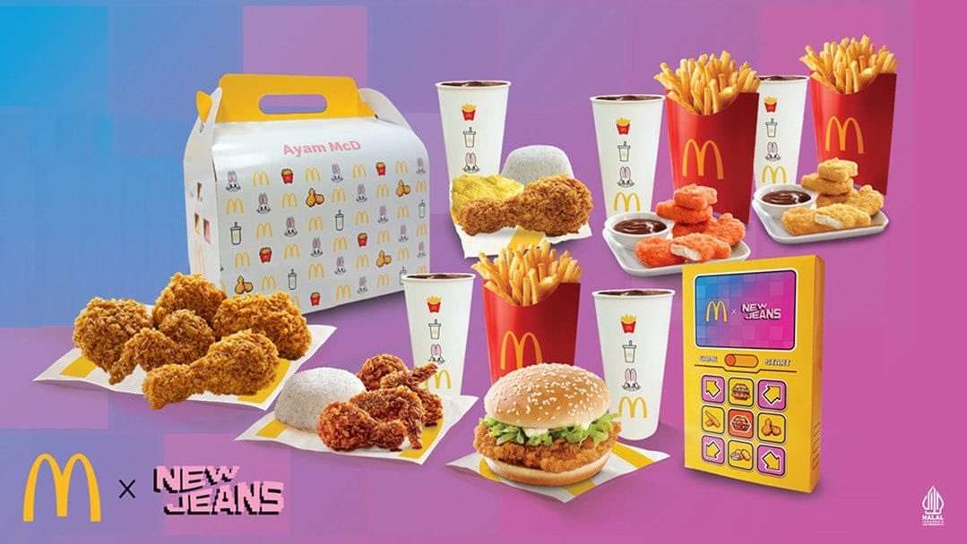 Menu kolaborasi McDonald's dan New Jeans. (Foto: Twitter)