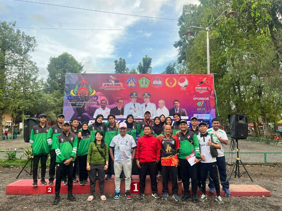 Tim pétanque Jatim tampil sebagai juara umum di Babak Kualifikasi PON XXI/2024. (Foto: Istimewa)