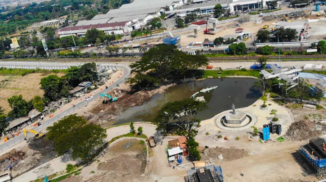 Visual Flyover Aloha Sidoarjo diambil dari atas (foto : istimewa)