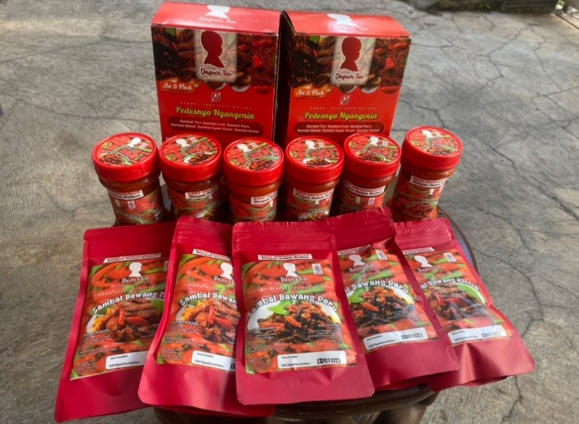 Produk Sambal dari UMKM Dapur Tio di Kota Malang (Foto: Lalu Theo/Ngopibareng.id)