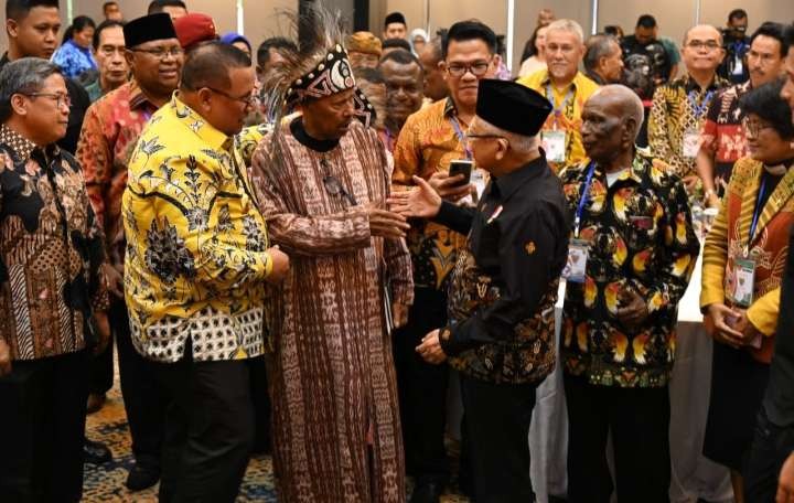 Wapres KH Ma'ruf bertemu tokoh agama di Papua sebelum kembali ke Jakarta (Foto: Setwapres).