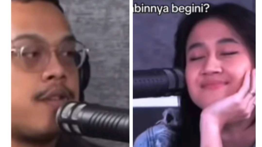 Penyanyi sekaligus bintang sinetron Keisya Levronka malas-malasan menjawab pertanyaan Marlo Ernesto di podcast hingga viral. (Foto: Kolase)