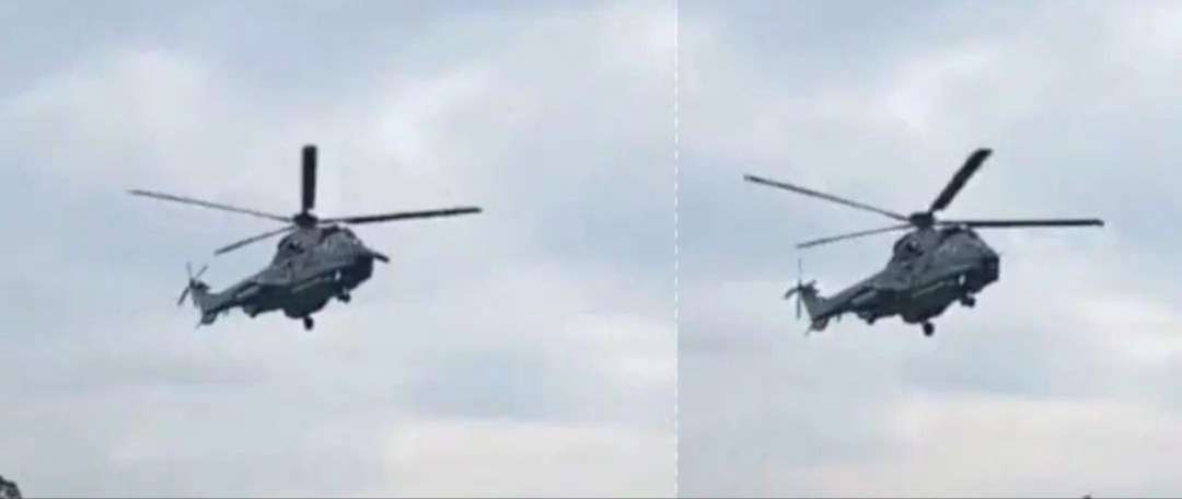 Hembusan angin helikopter menyebabkan tembok Stadion Mini Padang Lekat Kepahiang, Bengkulu  ambruk. (Foto: Instagram @undercover.id)