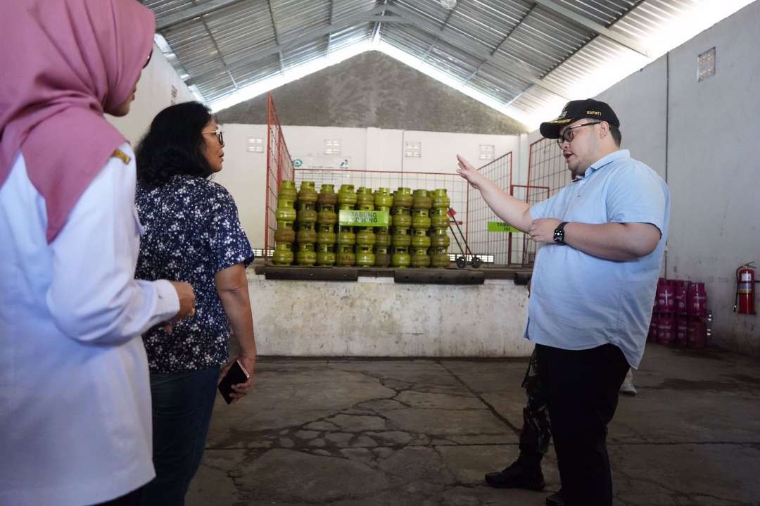 Sidak Agen dan Pangkalan, Bupati Kediri Larang Peternak Pakai  Elpiji Subsidi (Foto: Istimewa)