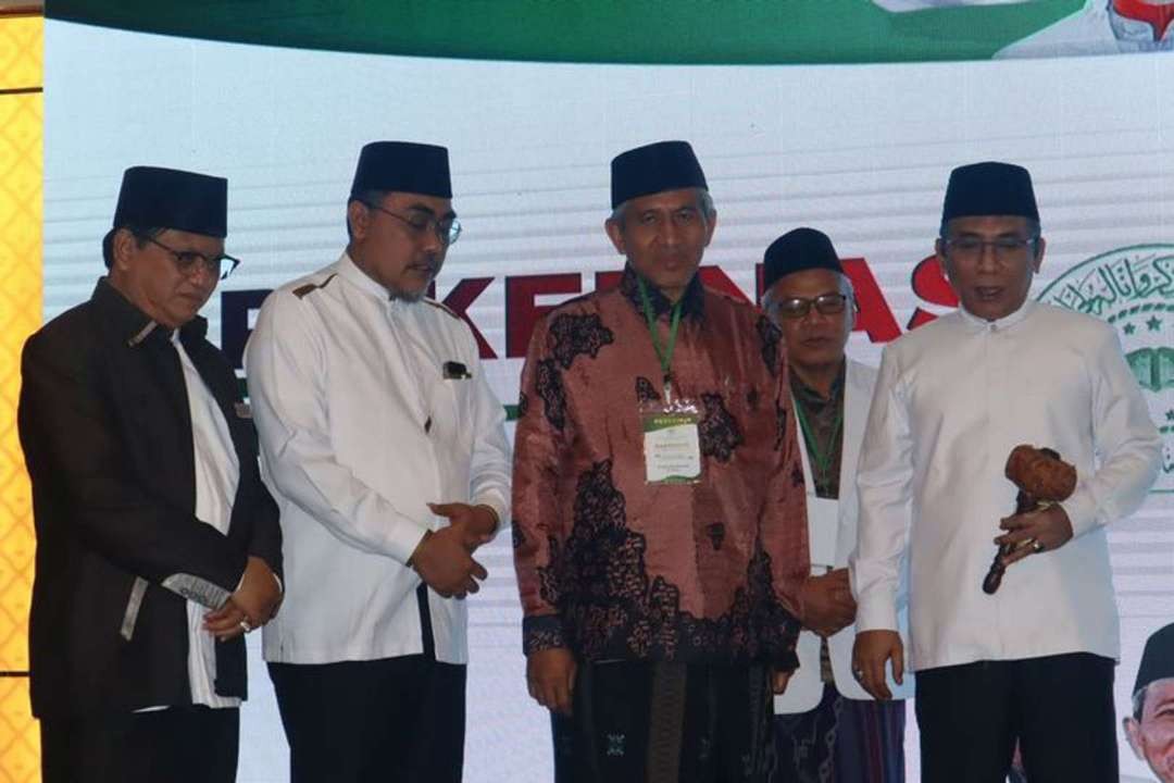 Ketua Umum PBNU Yahya Cholil Staquf membuka Rakernas JQH NU di Hotel Syahid Jaya, Jakarta, 28-30 Juli 2023. (Foto: jqh-nu)