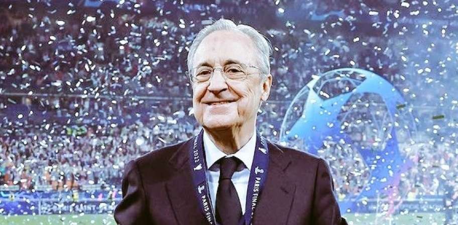 Presiden Real Madrid Florentino Perez sempat dikabarkan akan mundur dari jabatannya. (Foto: Twitter/@RealFloPerez)