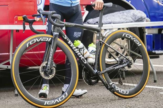 Specialized S-Works terbaru jadi andalan Remco Evenepoel di ajang UCI Cycling World Championship di Glasglow, Skotlandia, Tarmac SL8. (Foto: Istimewa)