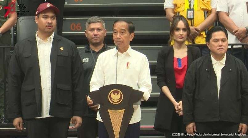 Presiden Jokowi meresmikan Indonesia Arena, Senin 7 Agustus 2023. (Foto: YouTube Setpres)