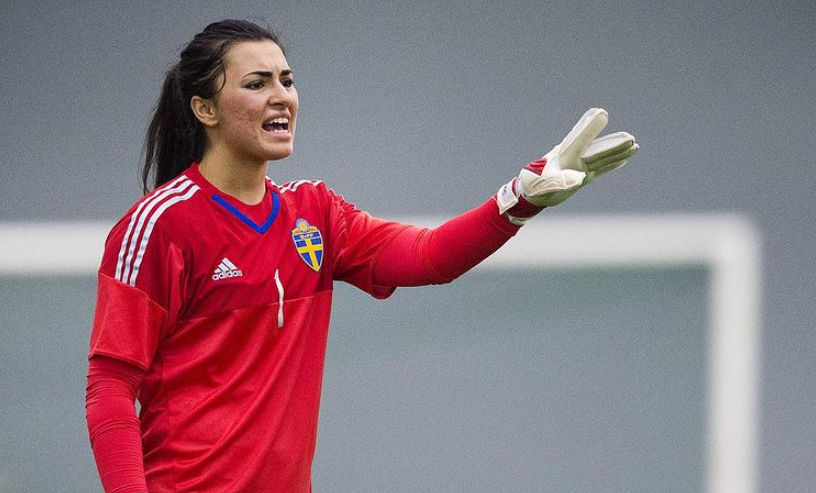 Zecira Musovic, penjawa gawang Timnas Wanita Swedia. (Foto: FIFA)