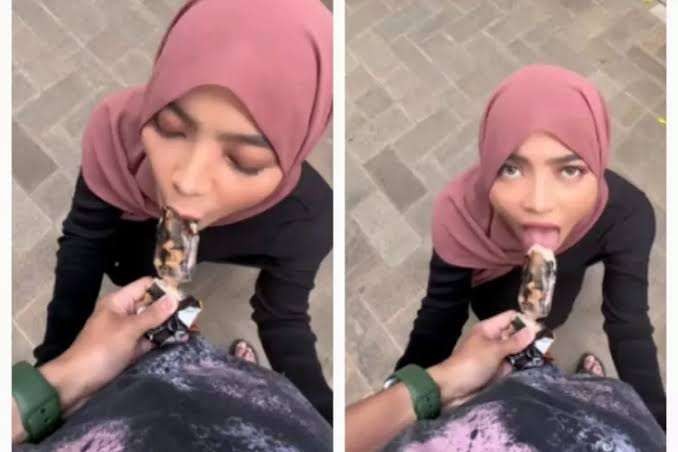 Pose Oklin Fia makan es krim menjurus pornoaksi. (Foto: Instagram)