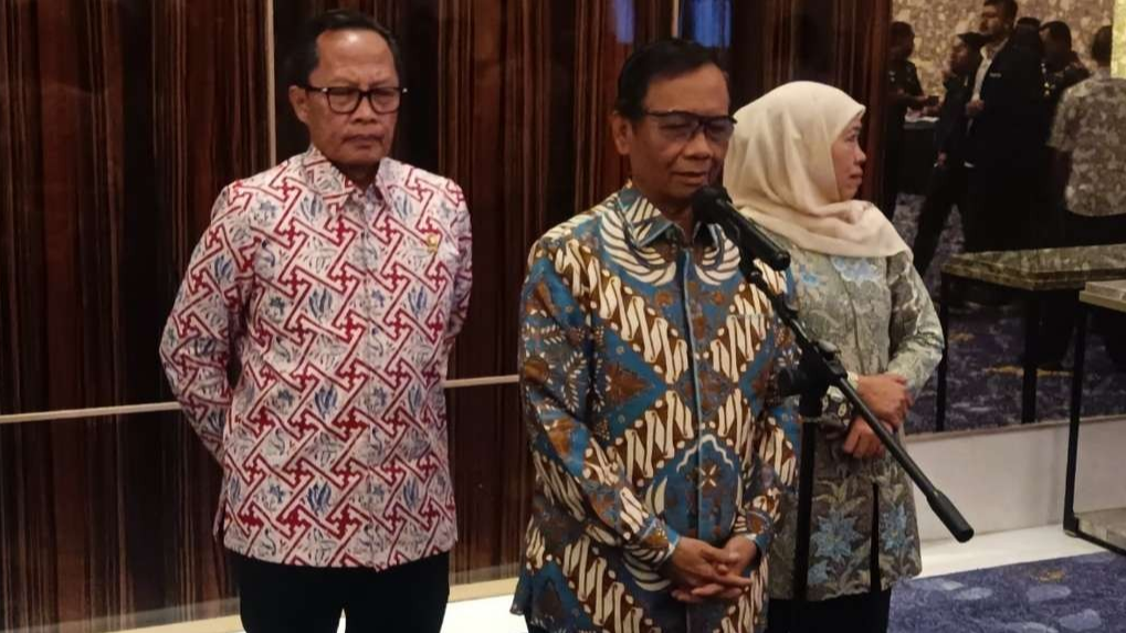 Menkopolhukam, Mahfud MD usai kegiatan di Surabaya, Selasa 8 Agustus 2023. (Foto: Ist)