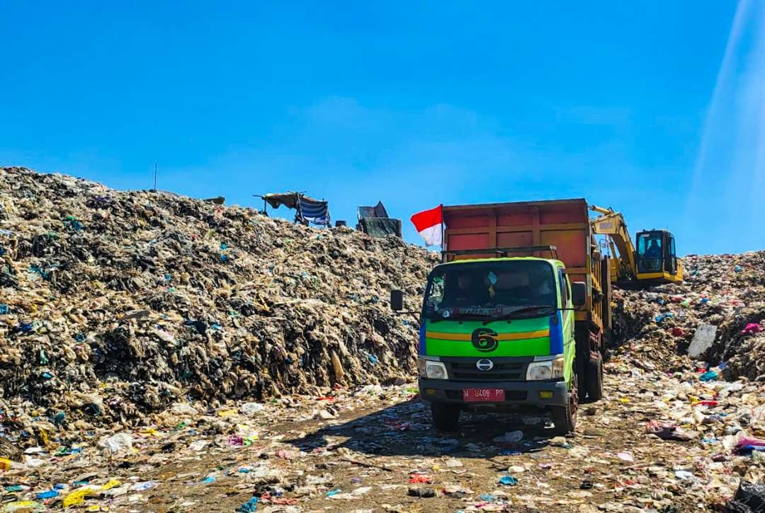 Kondisi terkini TPA Jabon, Sidoarjo, Jawa Timur. (Foto: Aini Arifin/Ngopibareng.id)