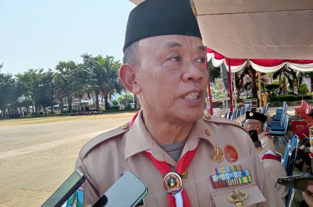 Ketua Kwarcab Gerakan Pramuka Kabupaten Tuban, Kacuk Karsono (Foto: Khoirul Huda/Ngopibareng.id)