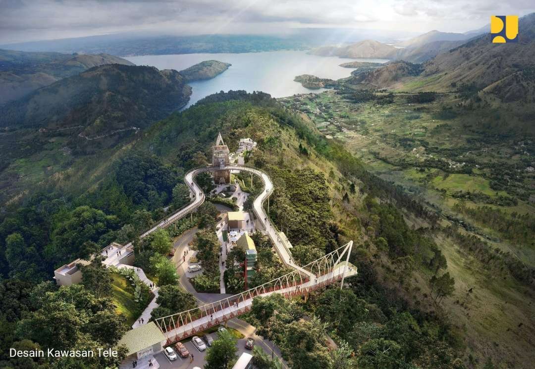 Kawasan Waterfront City Pangururan dan Kawasan Tele di Kabupaten Samosir, Sumatera Utara. (Foto: Biro Komunikasi Kementerian PUPR)