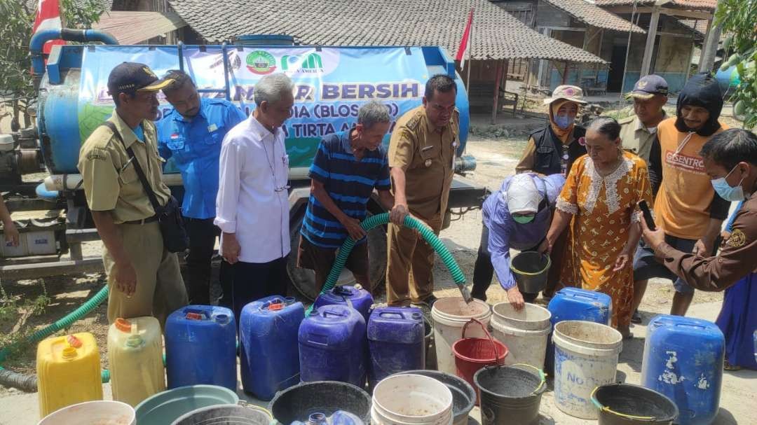 Kominitas sosial di Blora peduli dampak kekeringan. (Foto: Istimewa)