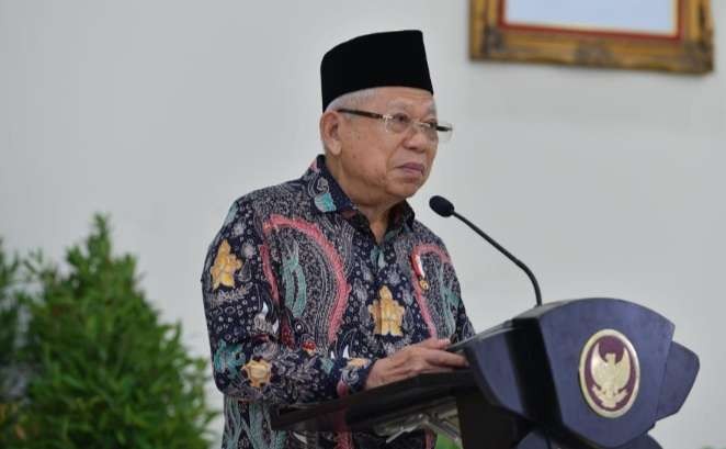 Wapres KH Ma'ruf Amin ingatkan kerawanan kampanye Pemilu di kampus (Foto: BPMI Setwapres)