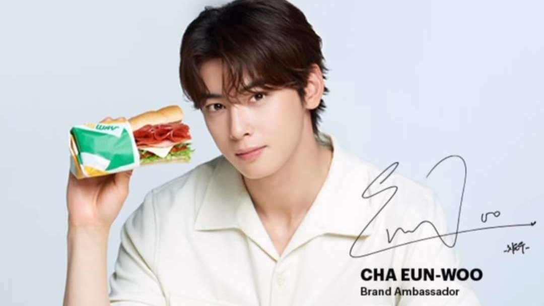 Cha Eun Woo brand ambassador Subway Asia Pasifik. (Foto: Instagram @subway.indonesia)