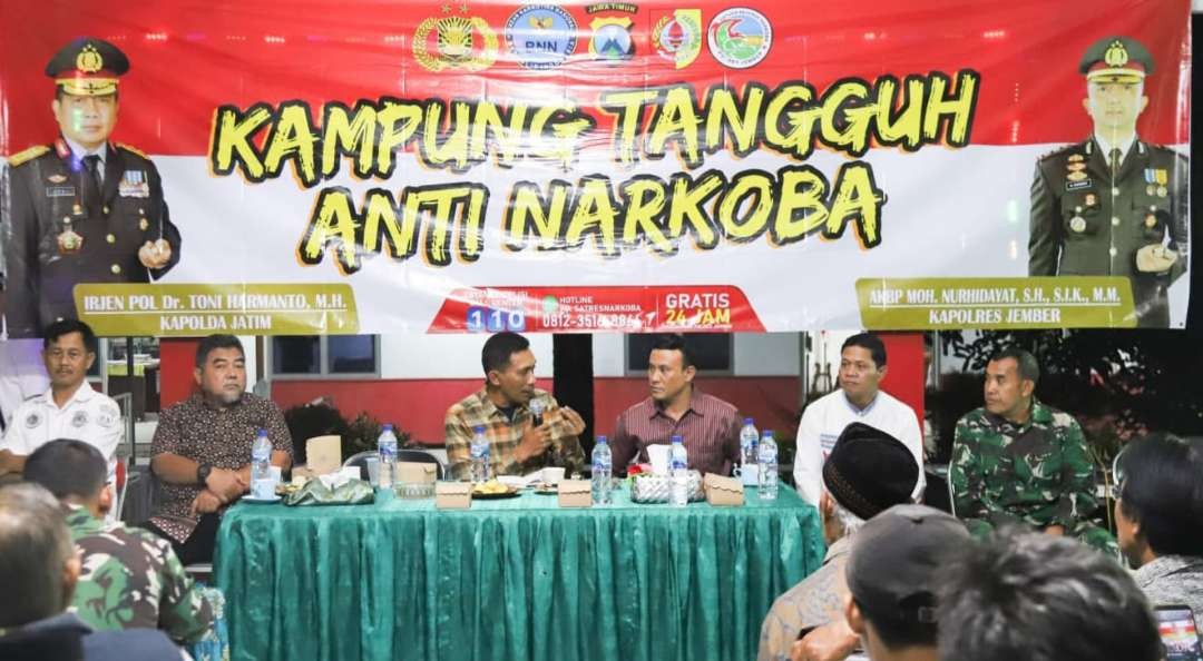 Sosialisasi dan peresmian Kampung Tangguh Anti Narkoba Kelurahan Jember Lor, Kecamatan Patrang (Foto: Dok Diskominfo Jember)