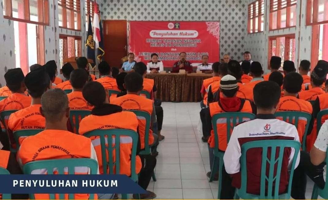 Program penyuluhan hukum untuk warga binaan di Rutan Ponorogo. (Foto: facebook Rutan Ponorogo)