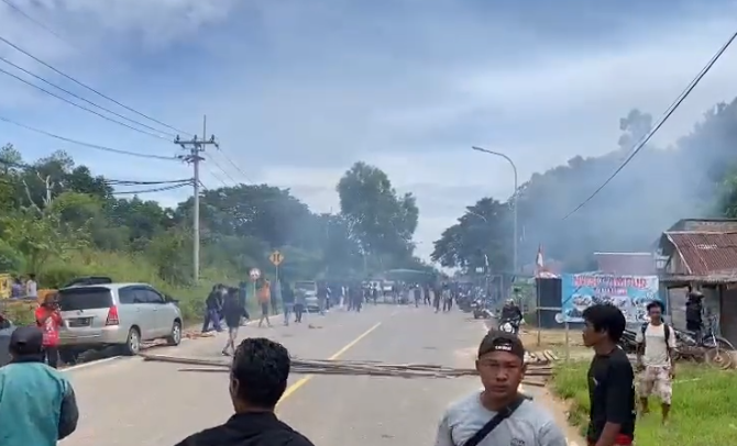 Suasana di Pulau Rempang Batam. (Foto: X@YLBHI)