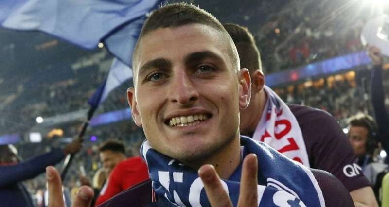 Marco Verratti resmi pindah ke Liga Qatar. (Foto: Twitter/@PSG_inside)