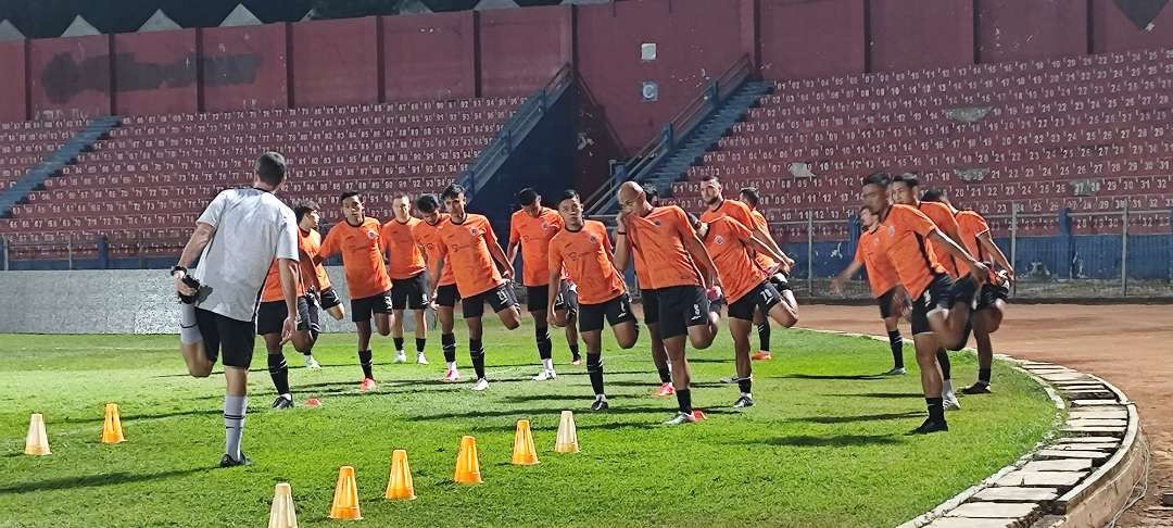 Persija bertekad kalahkan Persik Kediri, di Stadion Brawijaya, pada Minggu 17 September 2023. (Foto: Fendi Lesmana/ngopibareng.id)