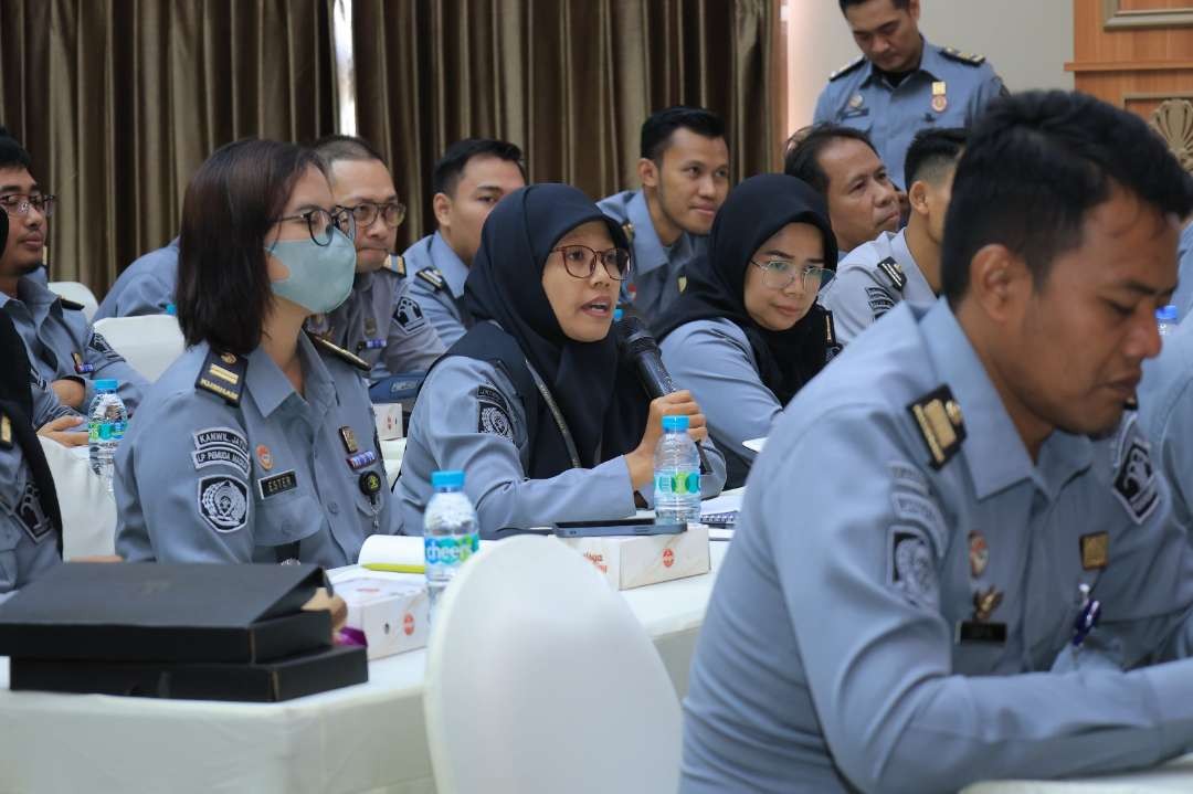 Kanwil Kemenkumham Jawa Timur menggelar pembinaan dan penguatan tusi kepegawaian, Selasa 19 September 2023, hari ini. (Foto: Dok. Kemenkumham Jatim)