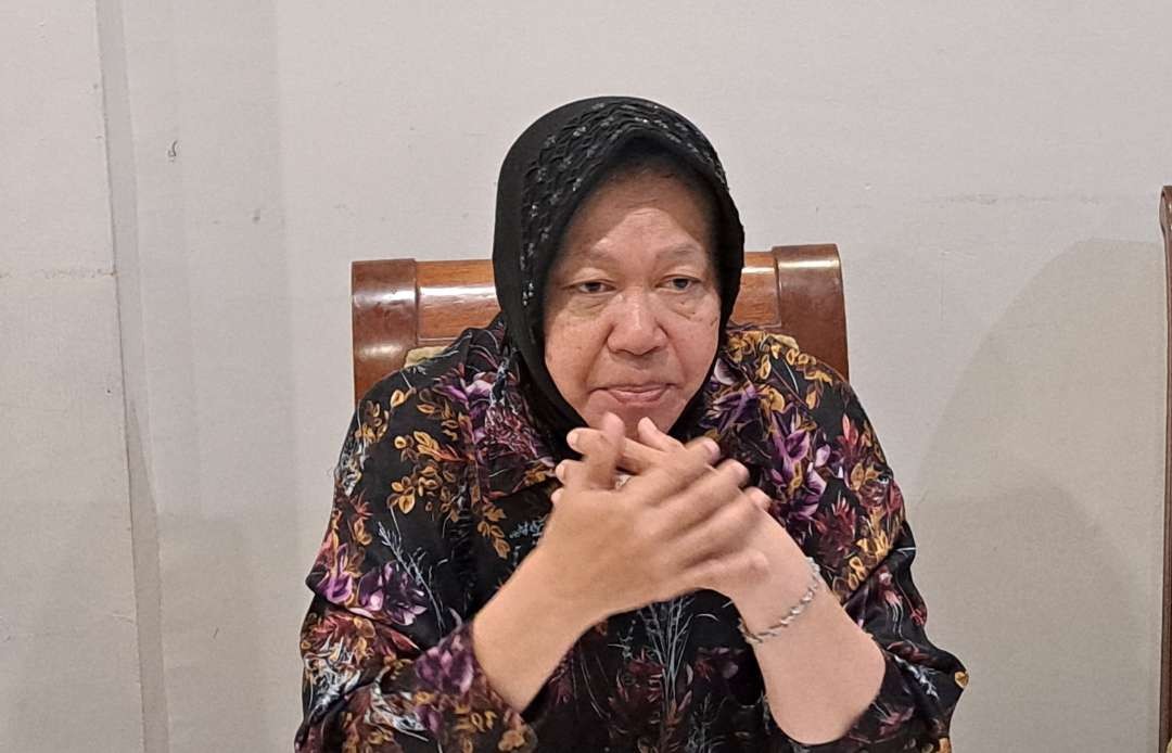 Menteri sosial, Tri Rismaharini ditemui saat berada di Surabaya beberapa waktu lalu. (Foto: Pita Sari/Ngopibareng.id)