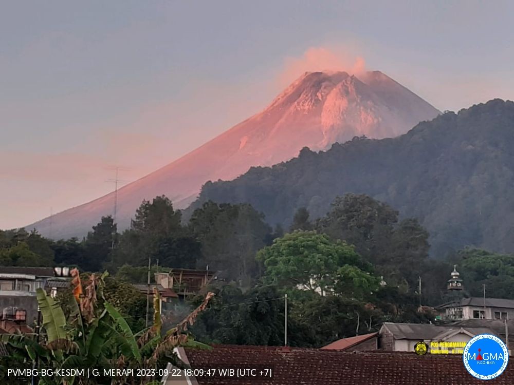 Pos Pengamatan Gunung Merapi di Babadan, Kecamatan Dukun, Kabupaten Magelang pada jumat 22 September 2023.(Foto: magma.esdm)