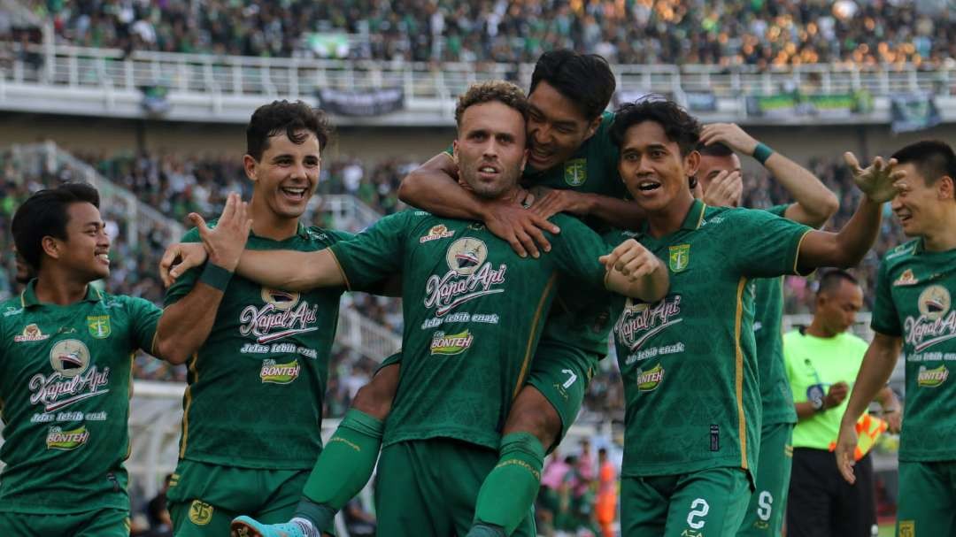 Ze Valente, pencetak gol ketiga Persebaya ke gawang Arema. (Foto: Faris Yarbo/Ngopibareng.id)