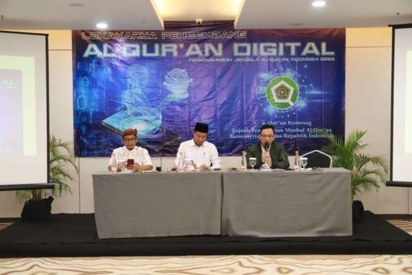 Lajnah Pentashihan Mushaf Al-Qur’an (LPMQ) merekomendasikan pengembangan fitur Chat-Qurani berbasis Arfificial Intelligence (AI). (Foto: Dok LPMQ Kemenag)