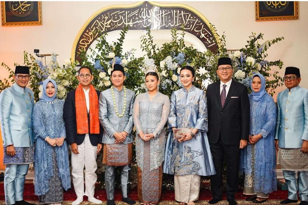 Menteri Pariwisata dan Ekonomi Kreatif (Menparekraf), Sandi Uno melangsungkan pernikahan putri sulungnya di Amerika Serikat. (Foto: Instagram @sandiuno)