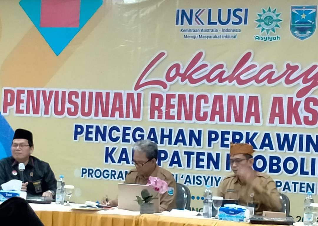 Suasana lokakarya penyusunan rencana aksi daerah (RAD) pencegahan perkawinan anak di Kabupaten Probolinggo. (Foto: Ikhsan Mahmudi/Ngopibareng.id)