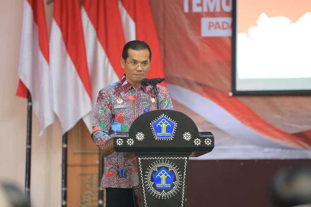 Temu Bisnis Aksi Afirmasi Belanja Produk Dalam Negeri, dibuka oleh Kadiv Administrasi Saefur Rochim, Jumat 4 Agustus 2023. (Foto: Humas Kemenkumham Jatim)