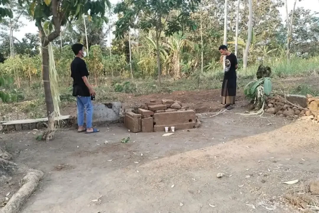 Penemuan benda purbakala di Kecamatan Kepung, Kabupaten Kediri. (Foto: Dok DK4)