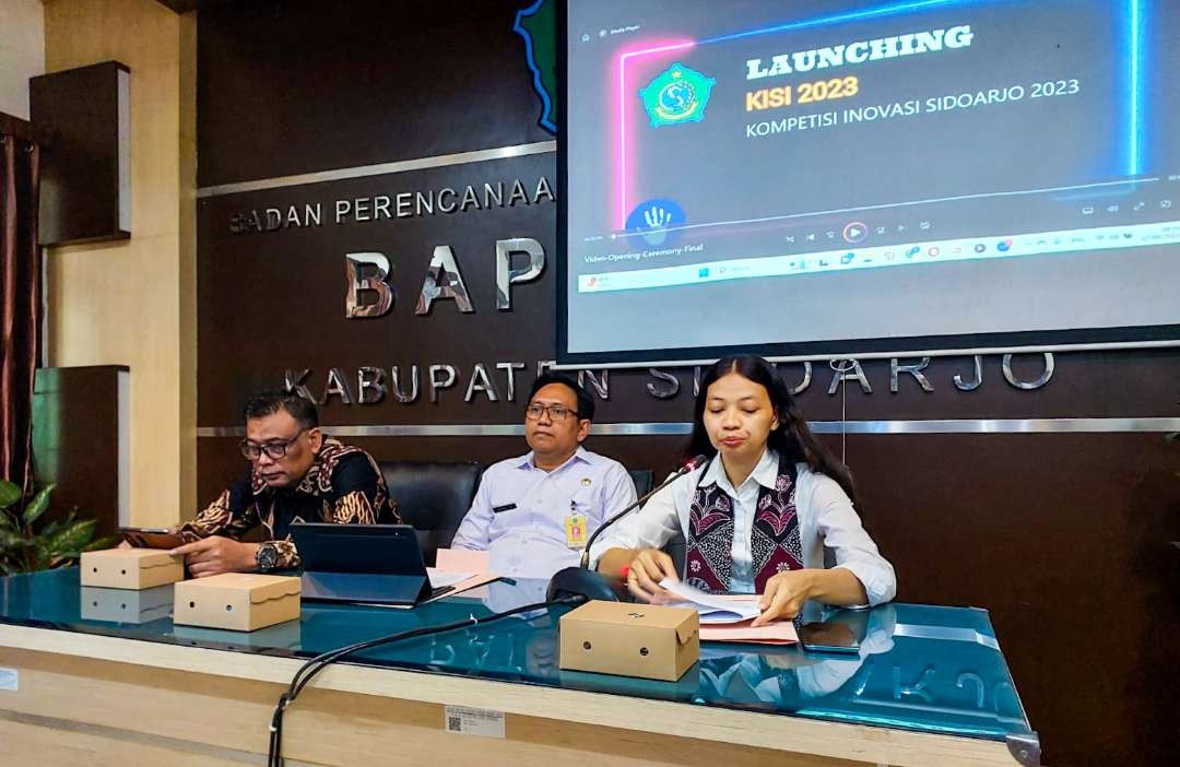 Launching kompetisi inovasi oleh Bappeda Sidoarjo. (Foto: Aini Arifin/Ngopibareng.id)