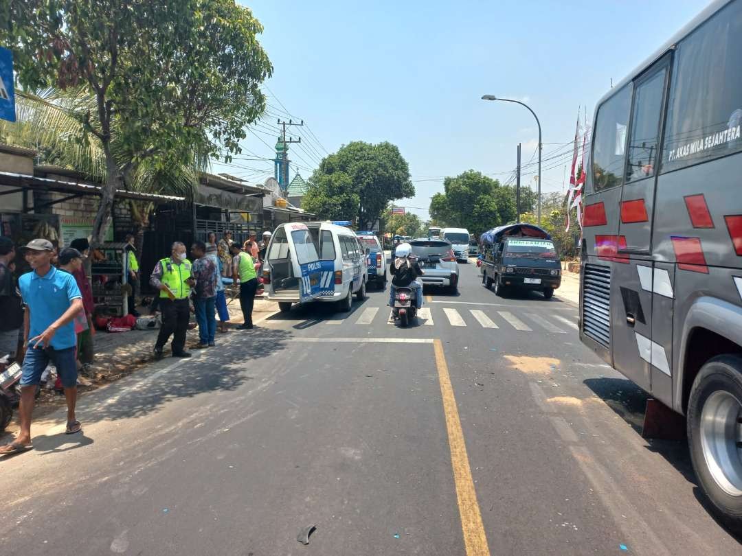 Kecelakaan maut di jalan raya Tuban-Palang turut Kelurahan Panyuran, Kecamatan Palang(dok. Polres Tuban)