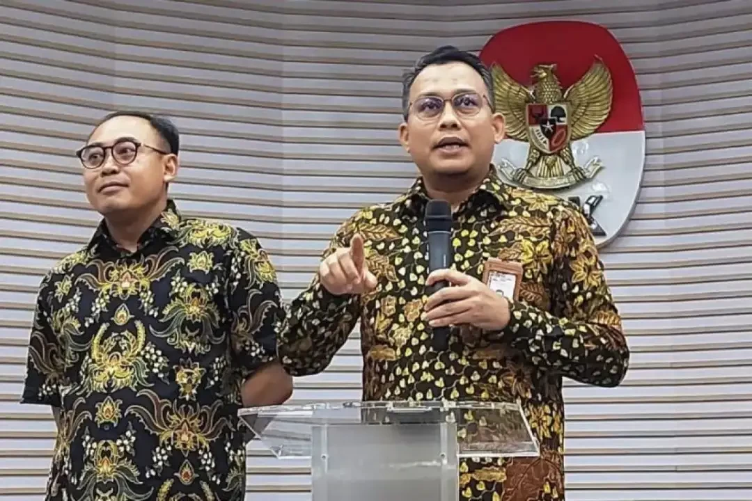 Kepala Bagian Pemberitaan KPK Ali Fikri dalam konferensi pers. (Foto: Ant)