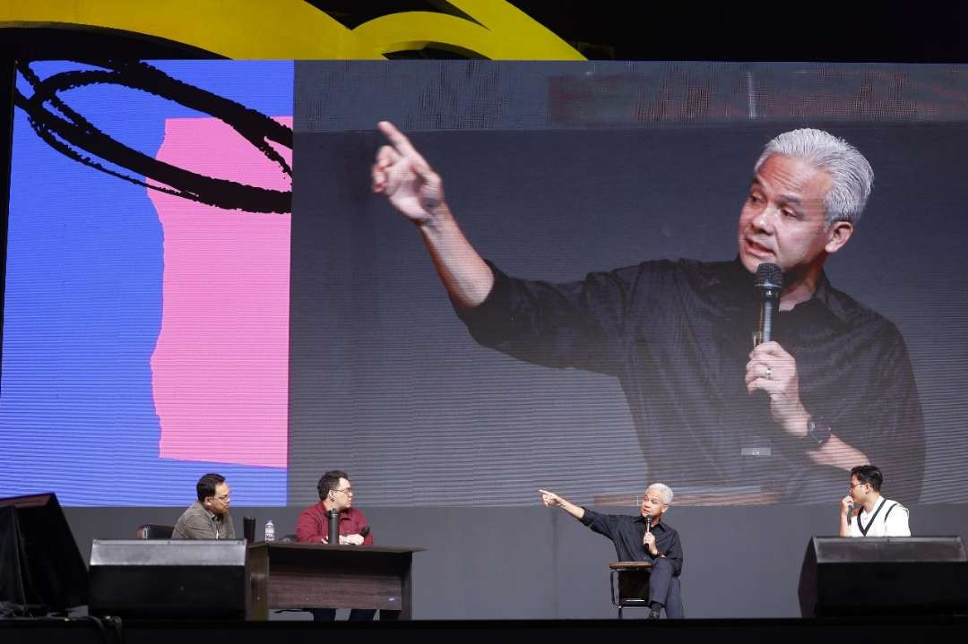 Capres 2024 Ganjar Pranowo ajak anak muda belajar politik sekaligus jadi jurkam Pilpres 2024. (Foto: Tim Media Ganjar Pranowo)