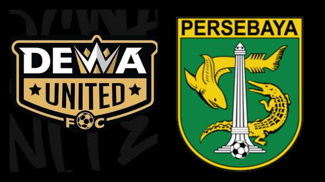 Dewa United vs Persebaya. (Ilustrasi: Kolase)