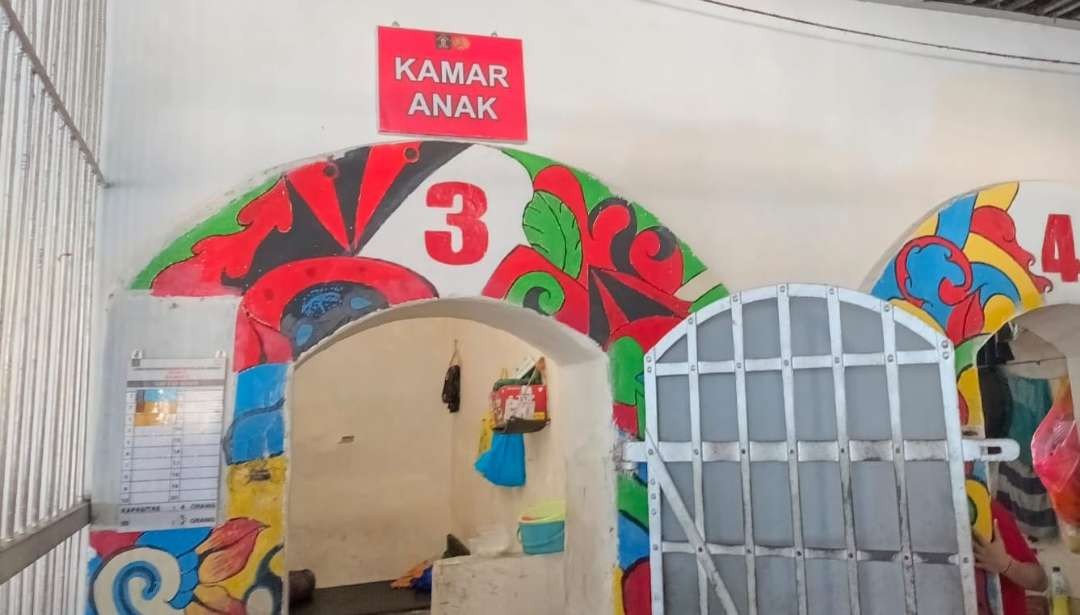 Ruang khusus tananan anak di Lapas Kelas IIA Jember yang ditempati korban (Foto: Istimewa)