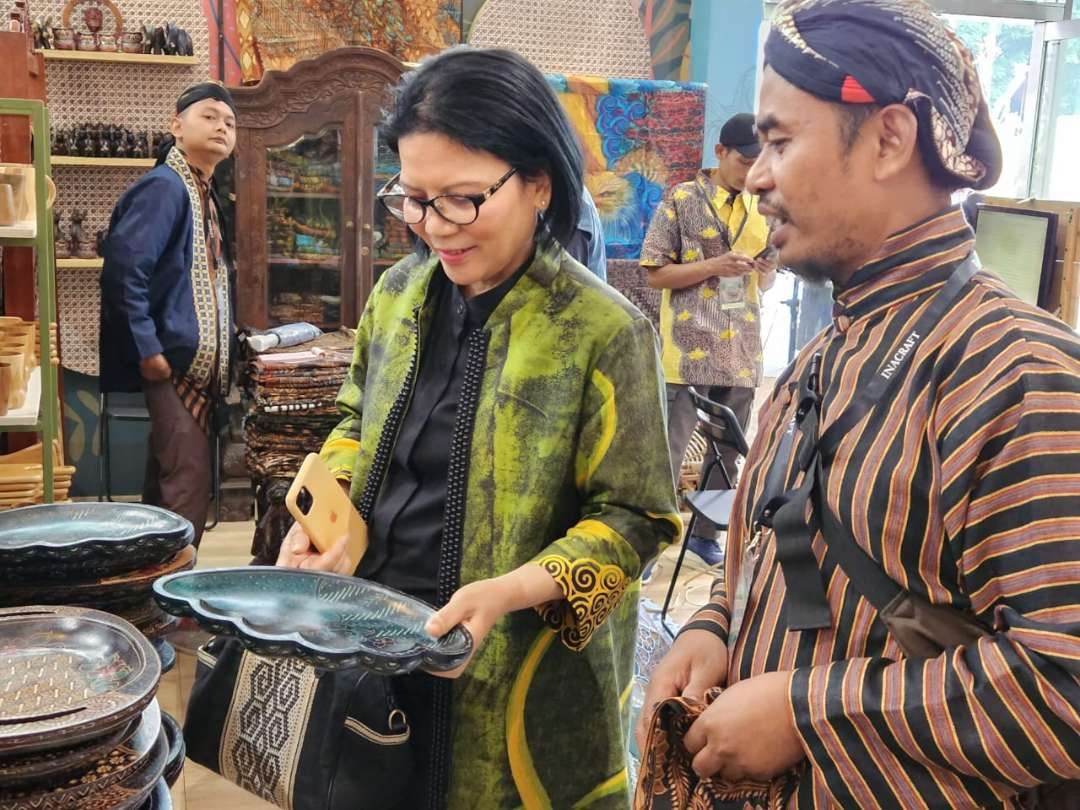 Pameran International Handicraft Trade Fair (Inacraft) on October 2023, digelar PT Pertamina itu, secara resmi dibuka Presiden Jokowi di Jakarta Convention Center (JCC) Rabu 4 Oktober 2023. (Foto: dok. pertamina)