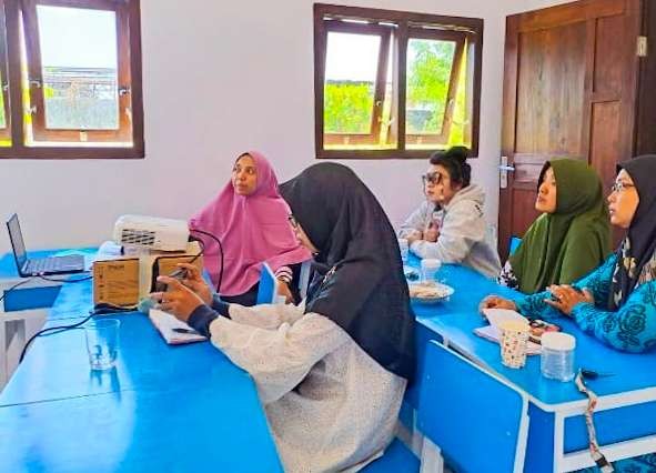 Pembekalan ilmu dasar tentang anak berkebutuhan khusus di Yayasan ABK Madisda Sidoarjo (Foto : Aini Arifin/Ngopibareng.id)